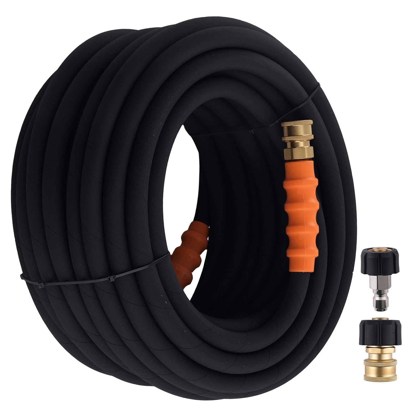 3/8" Pressure Washer Hose for (70FT, 4800PSI, Rubber)