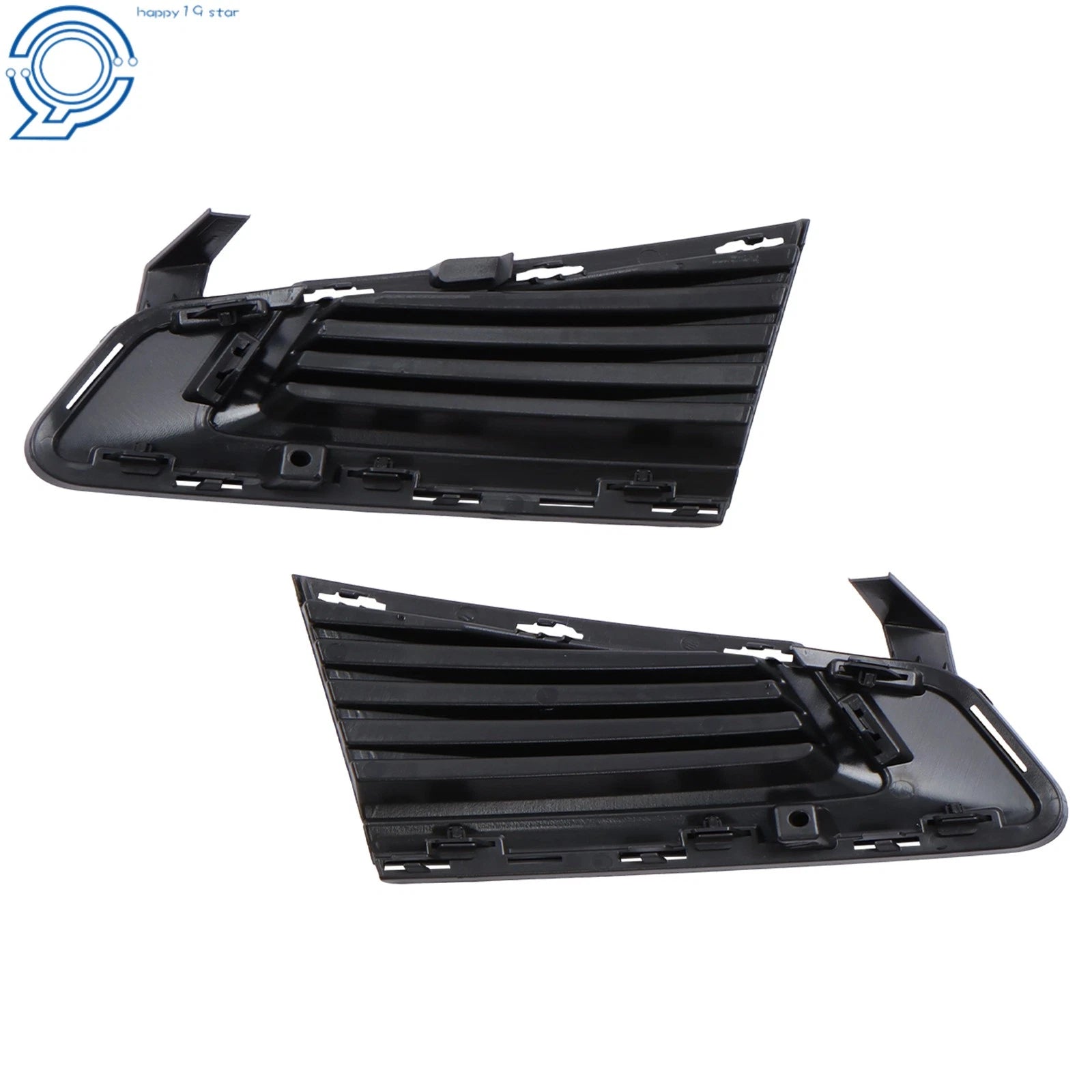 Fog Light Hole Cover Set for Cadillac CTS (2014–2019) Black