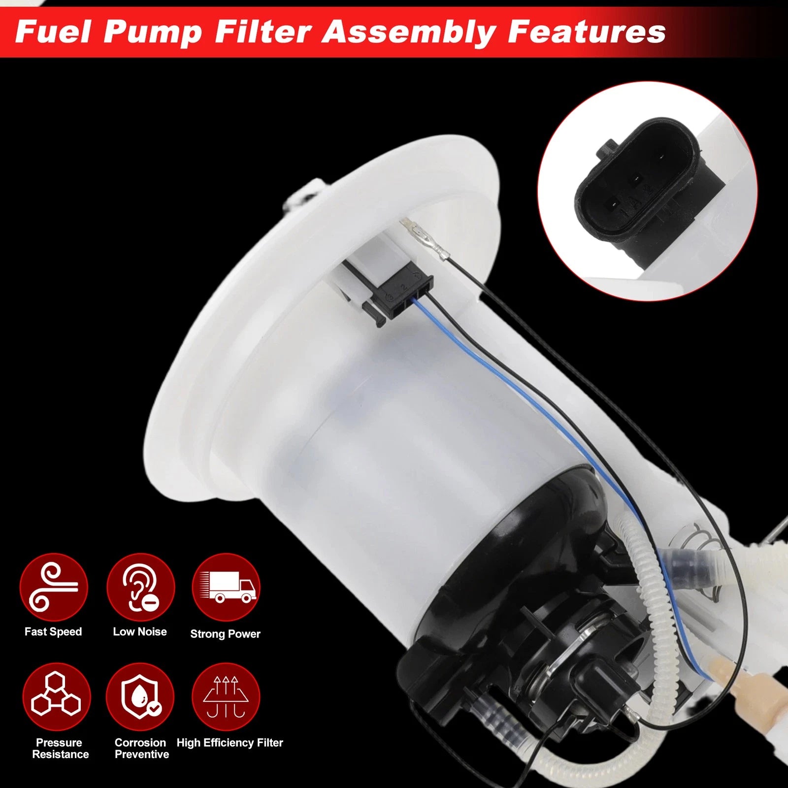 Fuel Filter for Mercedes-Benz C300 (2008–2012) 2044701494 Metal Plastic