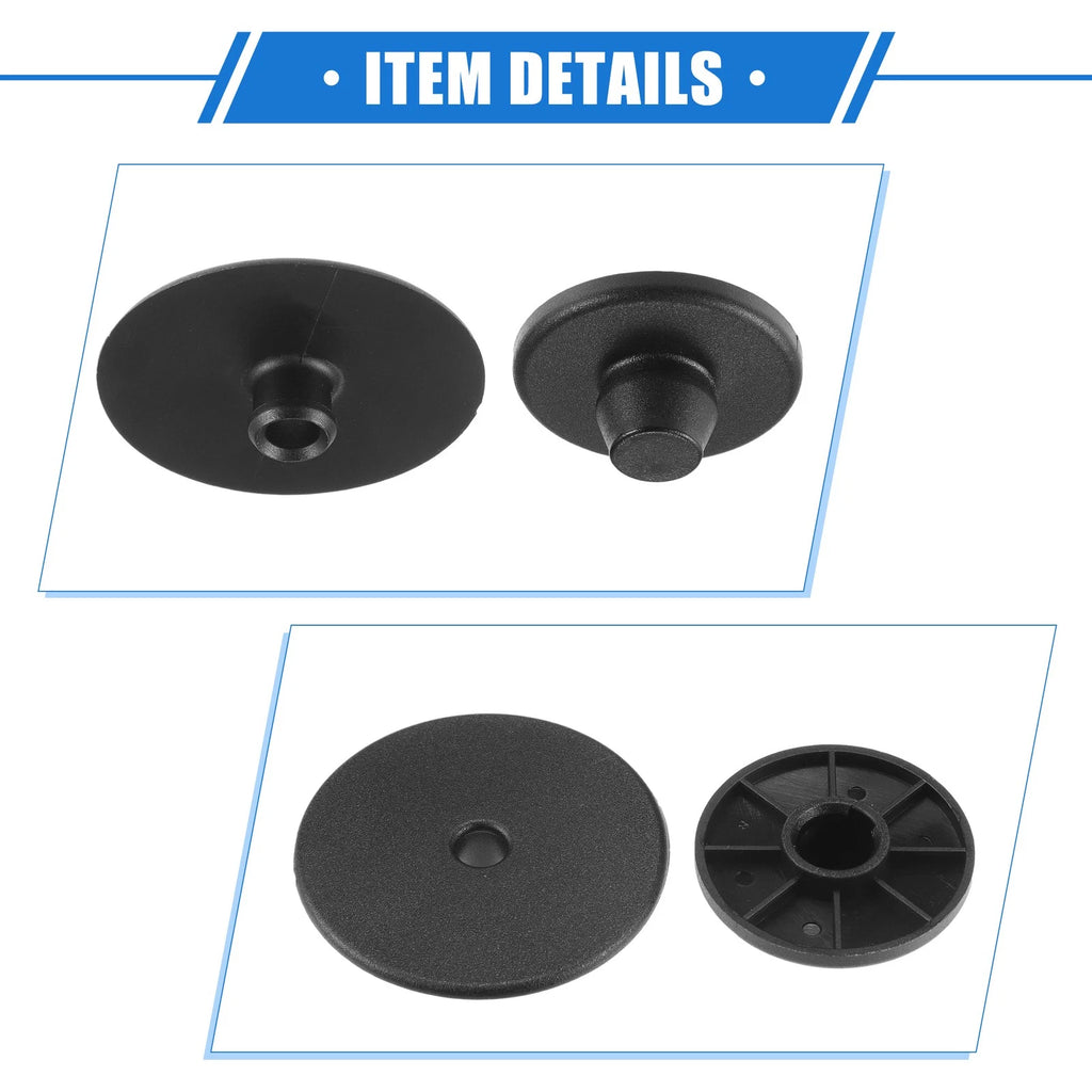 Set of 4 Car Holder Retainers for Audi A1 (2011–2017) - Anti-Slip Plastic Black
