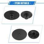 Set of 4 Car Holder Retainers for Audi A1 (2011–2017) - Anti-Slip Plastic Black