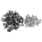 100 Stainless Steel Wire Clips for Outdoor Projects (No specific make/model)