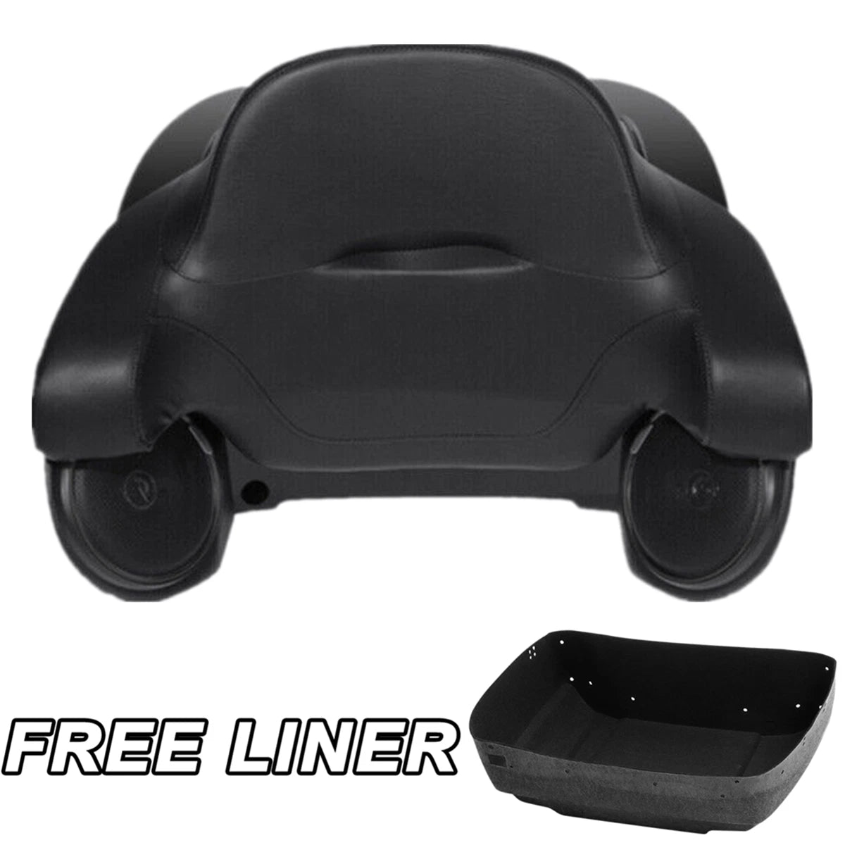 Trunk Backrest Pad Speakers for Harley Touring Road Glide (2014–2023)