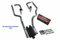 Dual Exhaust for Dodge Ram 1500 (2004–2008) - Stainless Steel, Rolled Side