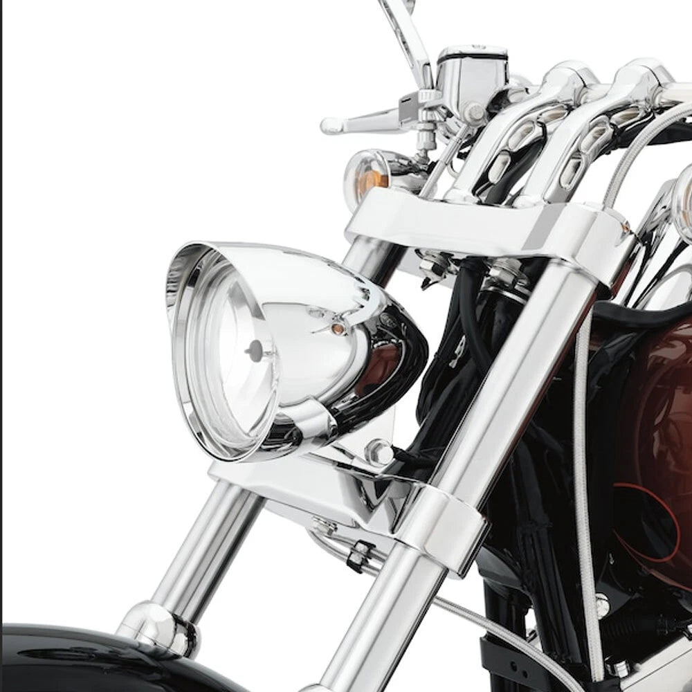 Chrome 4.5" Bullet Headlight Lamp for Harley Dyna Softail