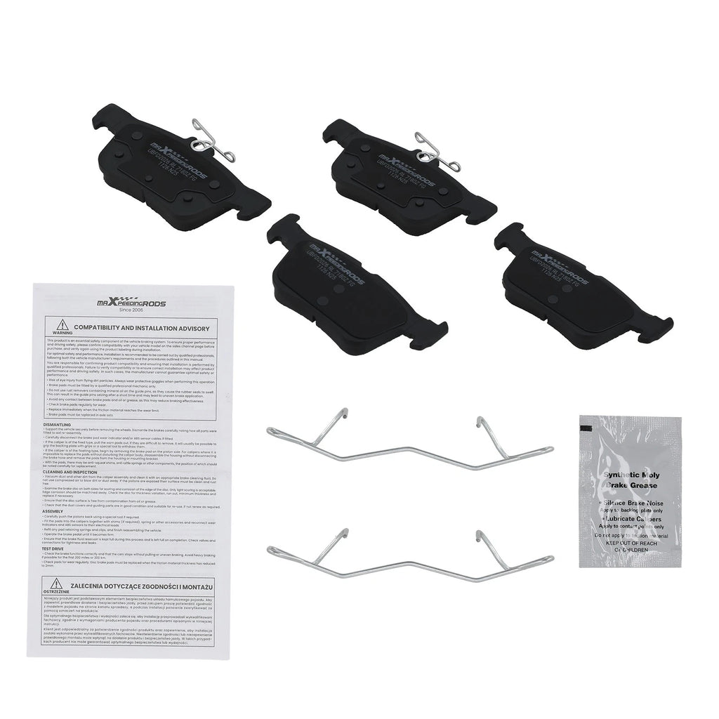 Rear Ceramic Brake Pads Kit for Ford Police Responder (2019–2020)