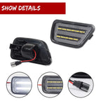 2X Clear Lens LED Side Marker Lights for Honda CR-V (1997–2001)