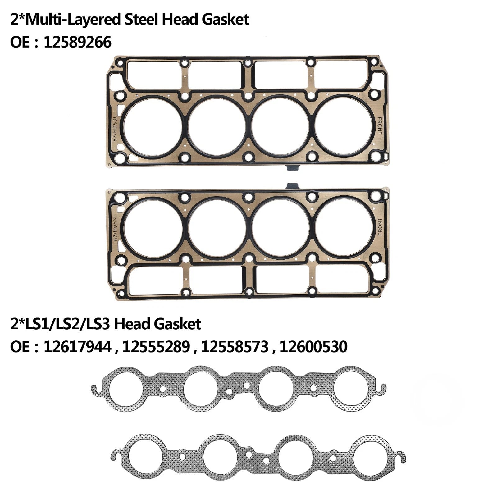 Head Full Gasket Set for Chevy Silverado 1500, Express, GMC Sierra 5.3L, 4.8L (2002–2011)