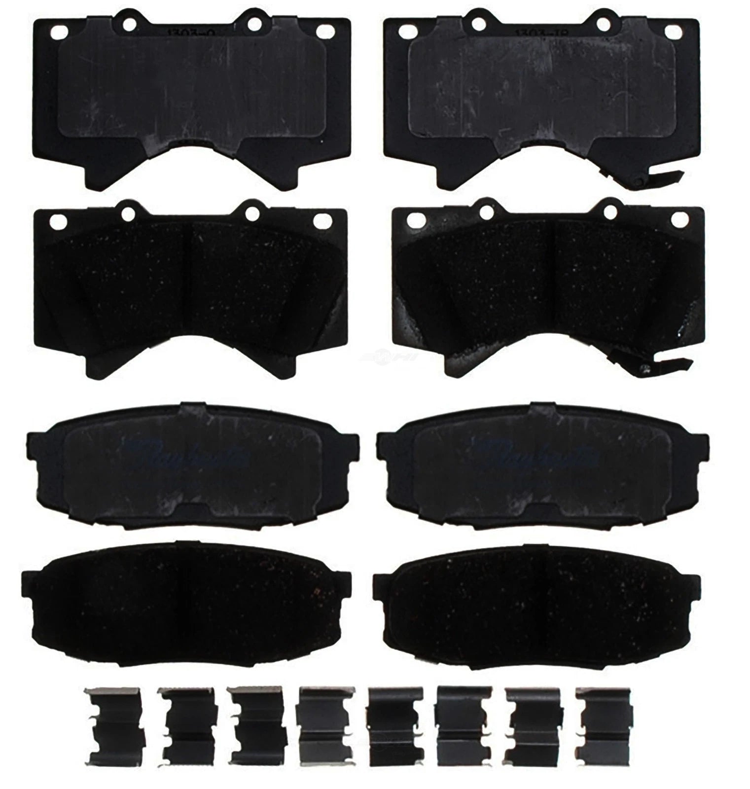 Set of 4 Ceramic Brake Pads for Lexus LX570, Toyota Tundra (2016–2021)