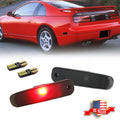 2X Smoked Red LED Side Marker Lights for Nissan 300ZX Z32 (1990–1996)