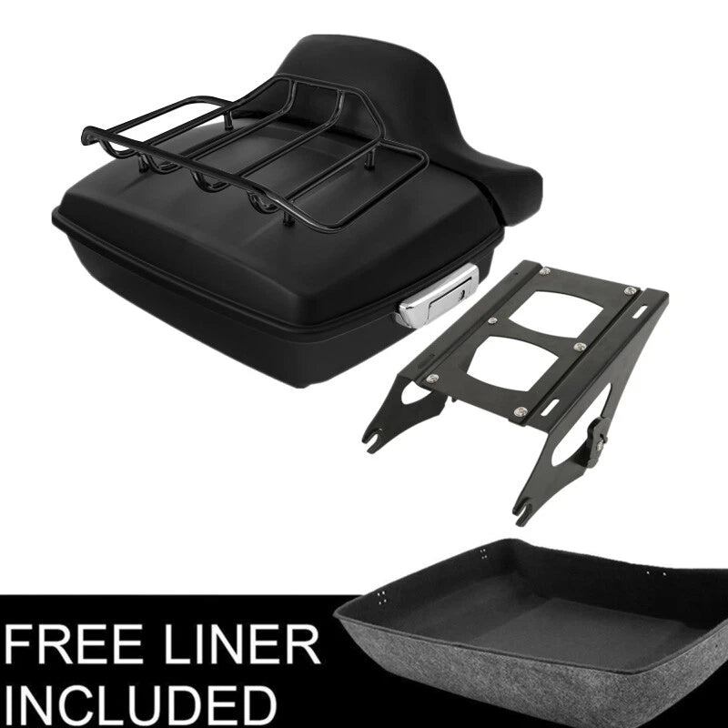 Matte Chopped Trunk Backrest Pad for Harley Touring (2014–2023)