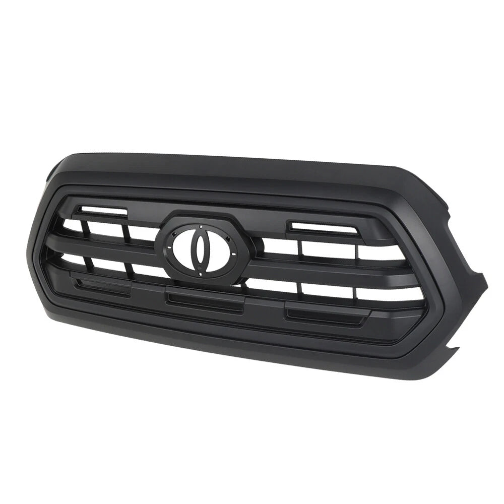 Front Bumper Grille for Toyota Tacoma (2016–2021) Black Plastic