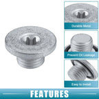 2pcs Oil Drain Plug No. 90502556 for Chevrolet Astra (2000–2008) Metal