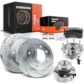Front Drilled Brake Rotor & Pad Set for Chevrolet Silverado 