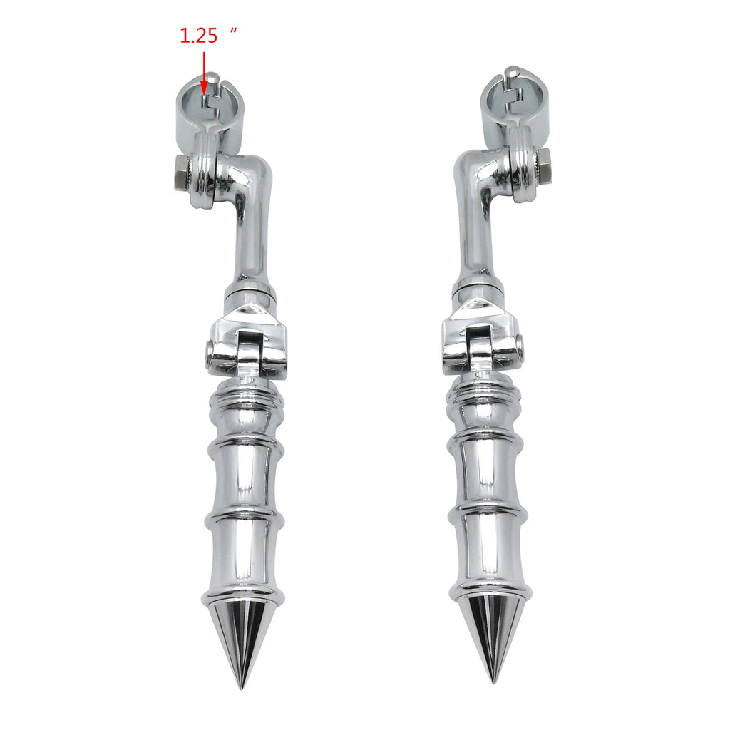 Highway Foot Pegs for Harley Touring (1 1/4" Engine Guard Mount Clamp)