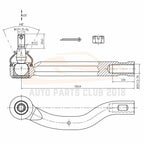 Set of 6 Steering Tie Rods & Sway Bar Links for Toyota RAV4 (2006–2015)