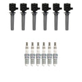Set of 6 NGK Ignition Coils & Ruthenium Spark Plugs for Escape Taurus MPV Sable (3.0)