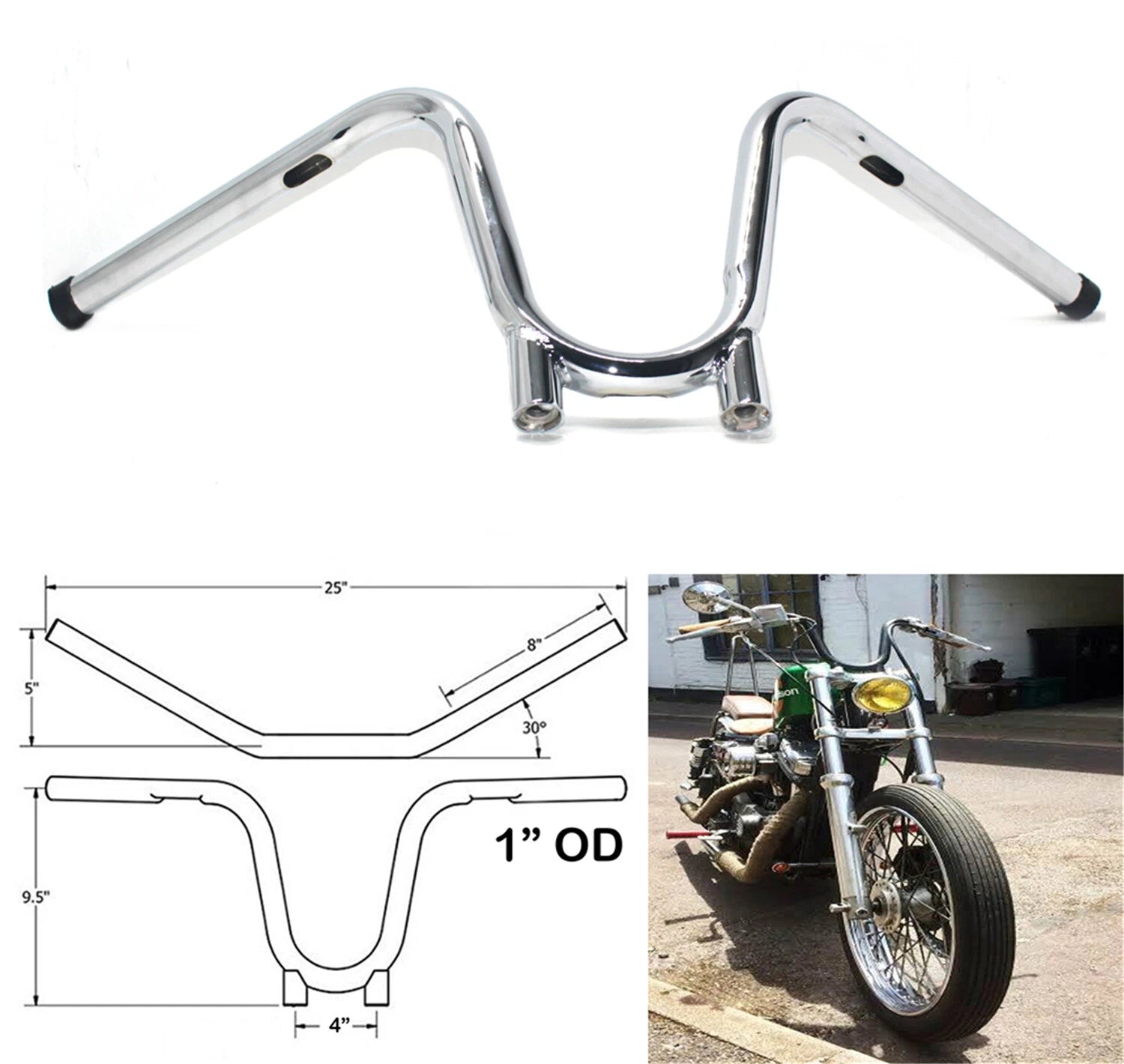 Bootlegger Handlebar Cut Out for Yamaha TX650 XS650 (1970–1983)