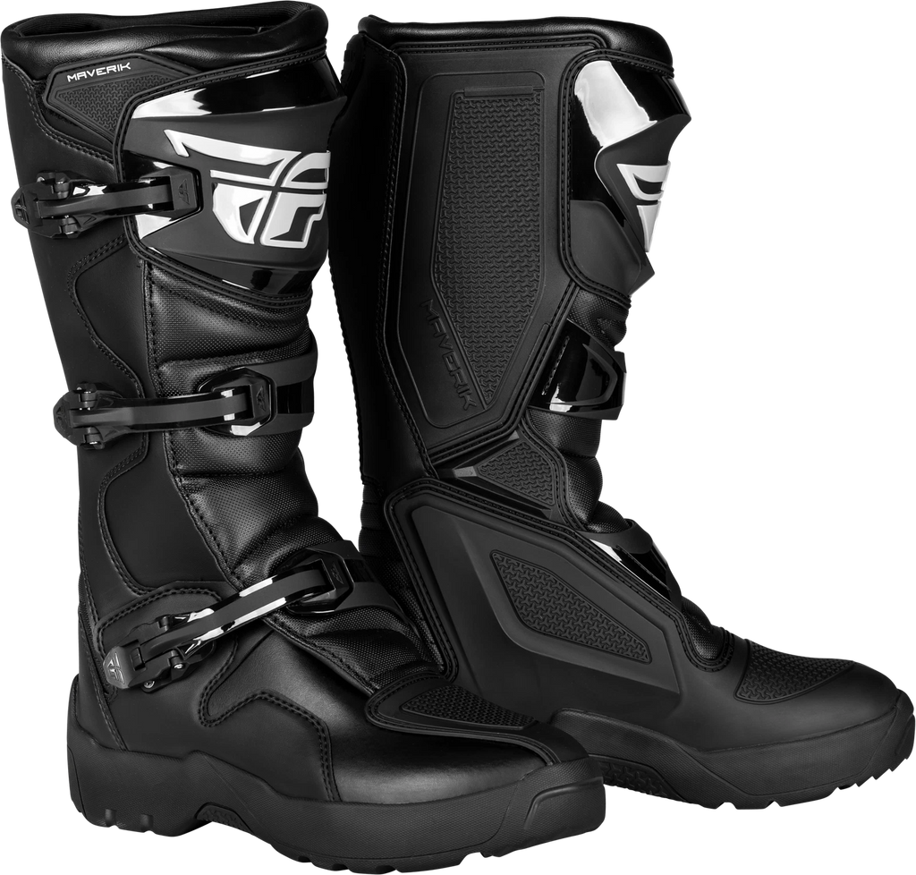 Fly Racing Maverik LT Enduro Boots for Men (2020–2024) Offroad Black Size 7