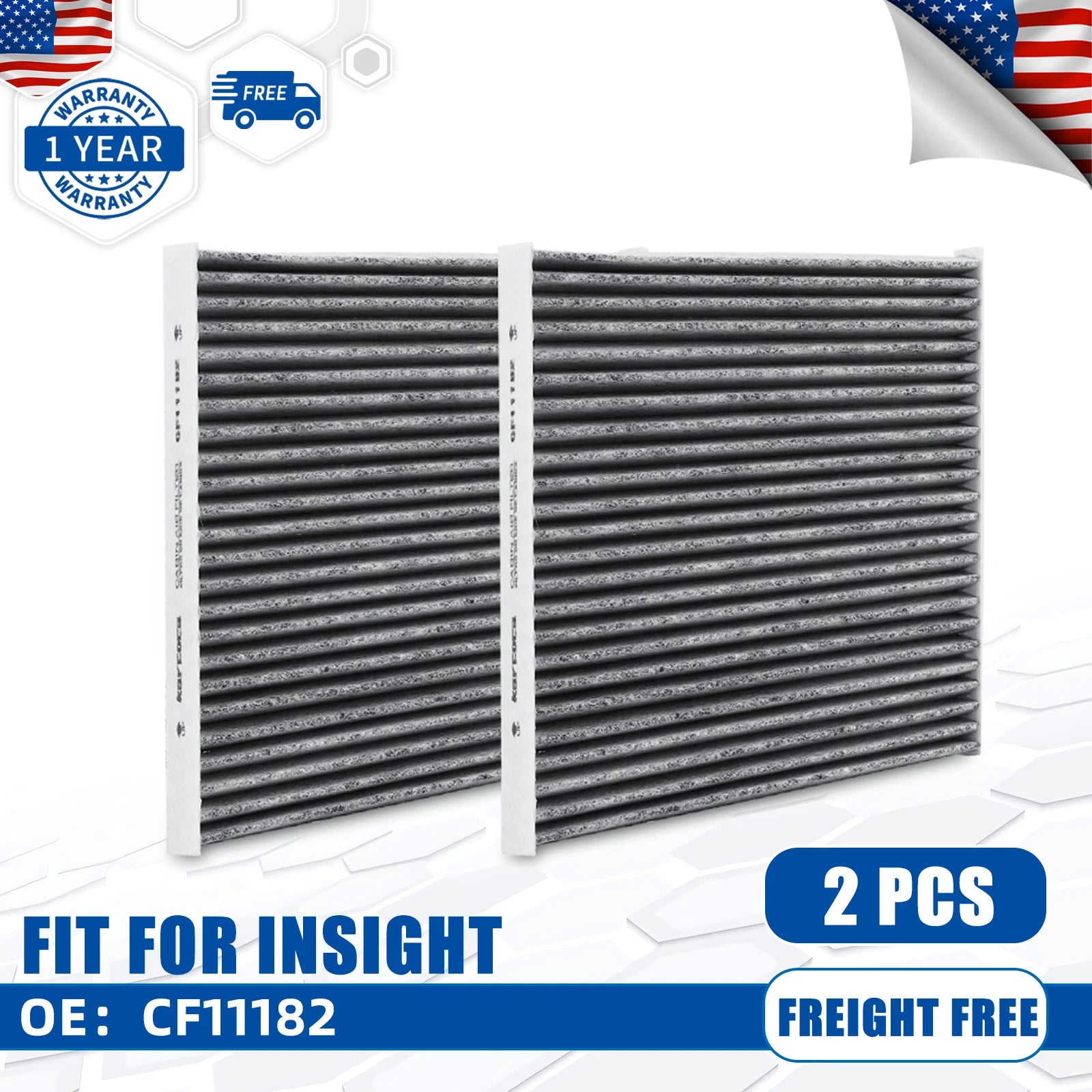 2 Cabin Air Filters for Acura MDX (2022) CF11182