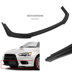 Front Bumper Lip for Mitsubishi Lancer EVO X (2008–2017) Matt-Black