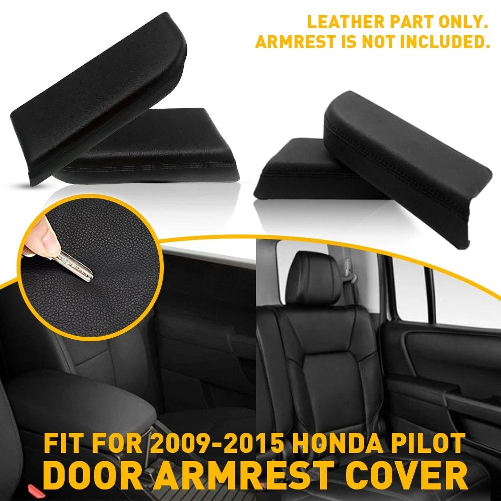 Microfiber Leather Armrest Cover for Honda Pilot (2009–2015)