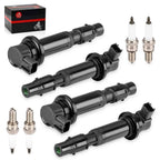 Ignition Coils & Iridium Spark Plugs for Kawasaki Ninja ZX-6R (2000-2009)