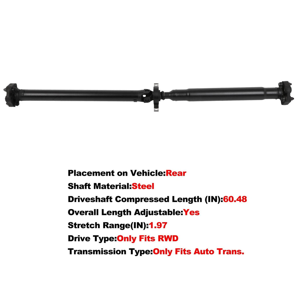 Rear Driveshaft for BMW 320i F30 (2013–2018) L4 2.0L RWD Auto Trans 986-226