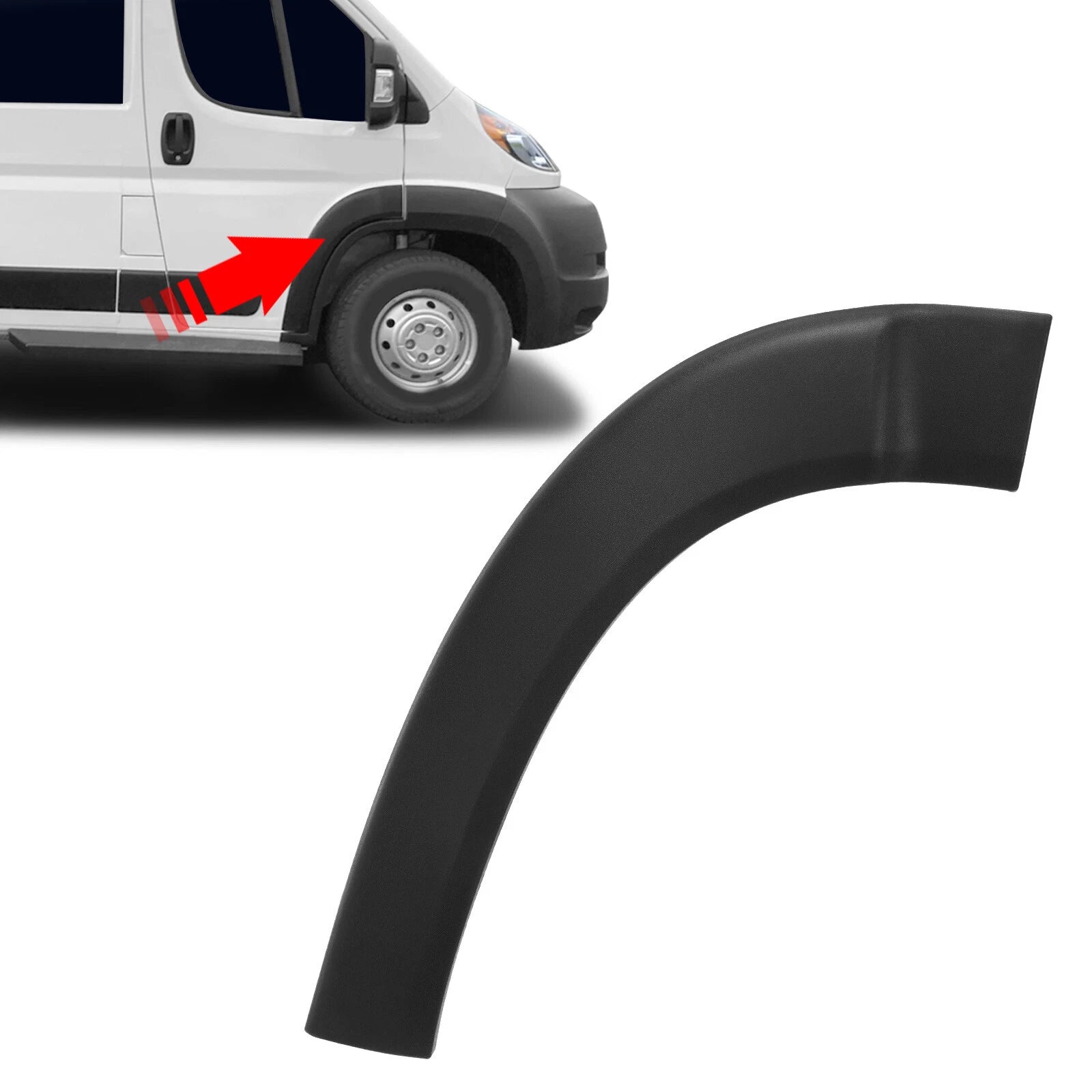 Front Door Fender Flare Trim for Dodge Ram ProMaster (2019–2022)