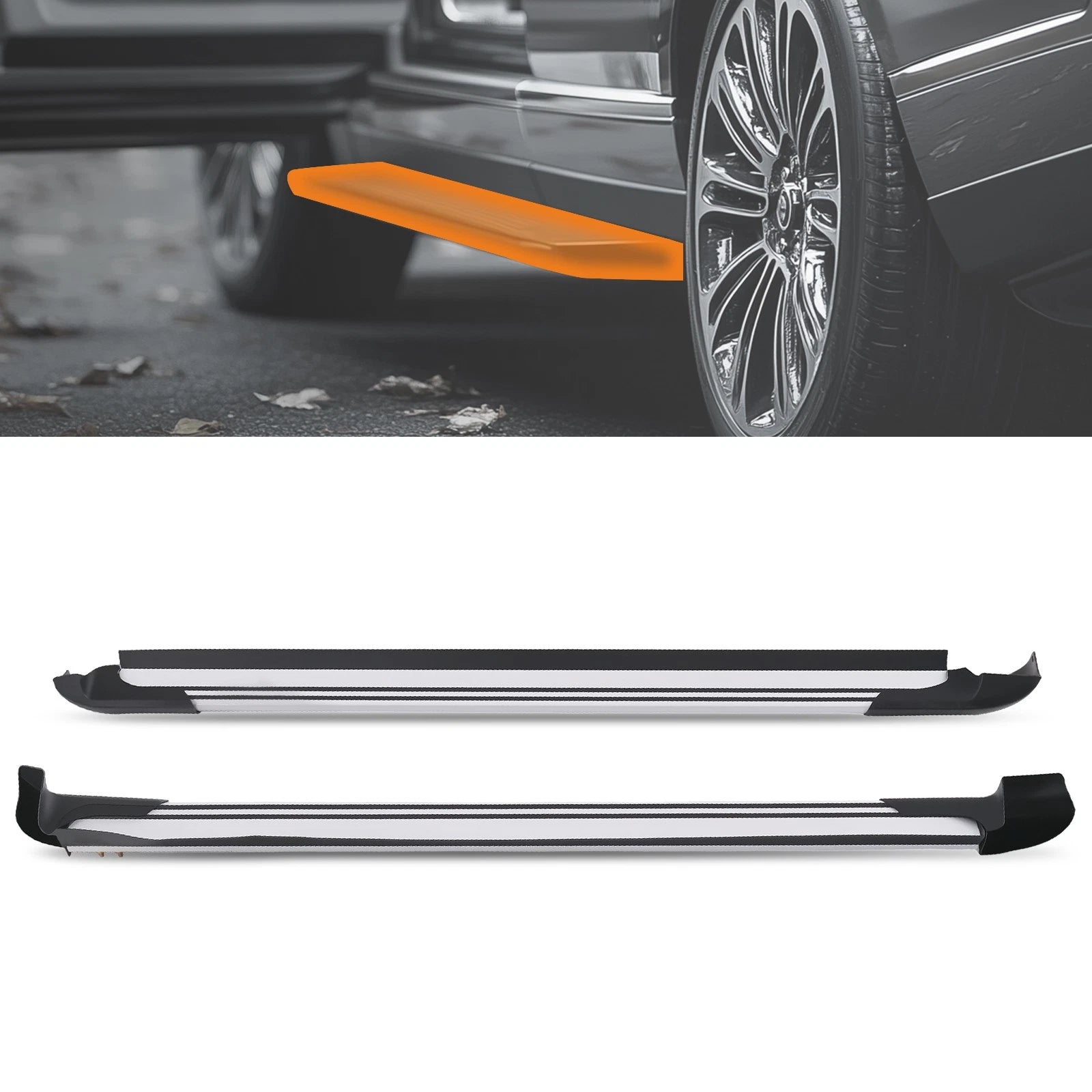 Set of 2 Nerf Bars Side Steps for Toyota RAV4 (2016–2018)