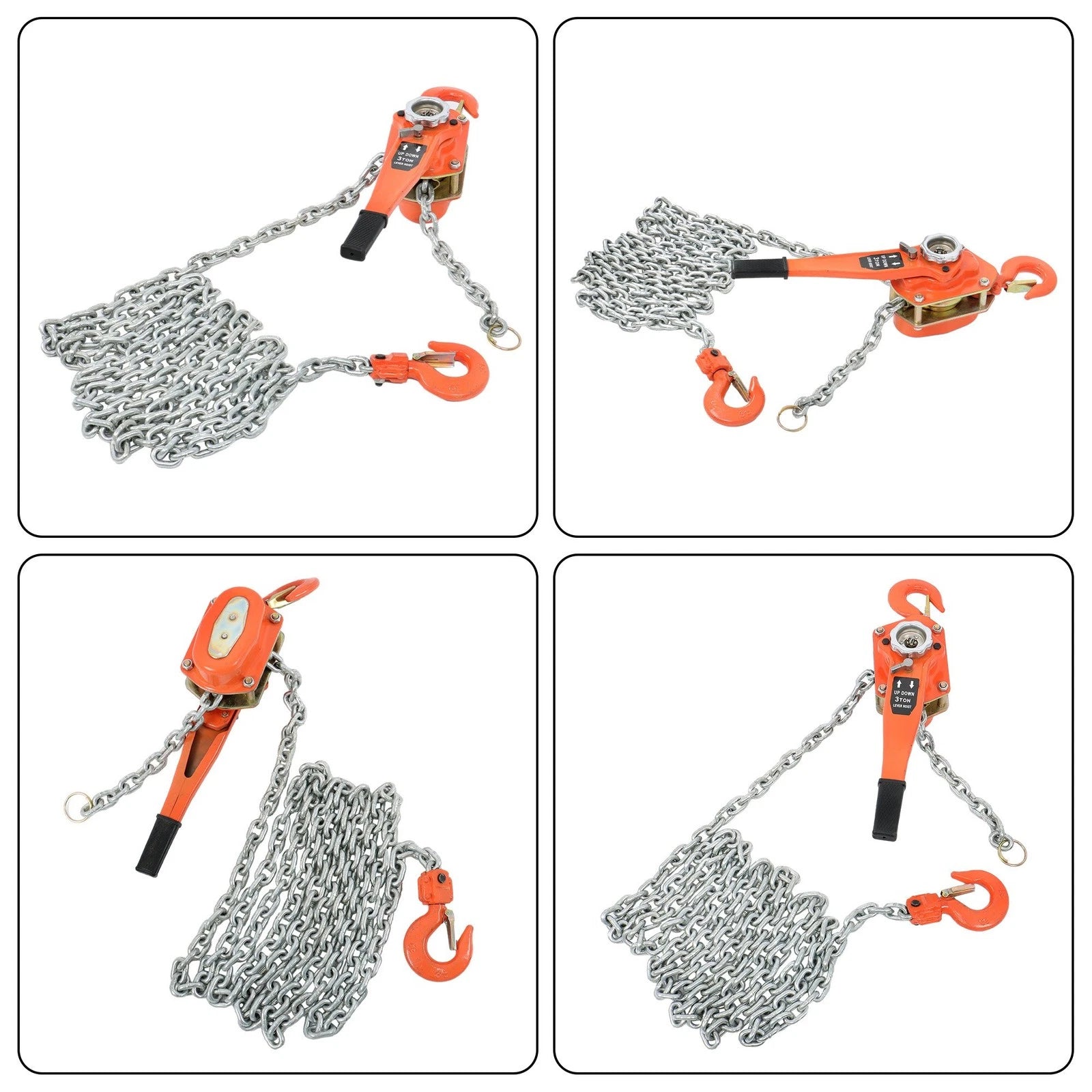6600lb Lever Block Chain Hoist for Lifting (20ft)