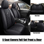 Faux Leather Seat Covers for Honda/Toyota (Set of 5)