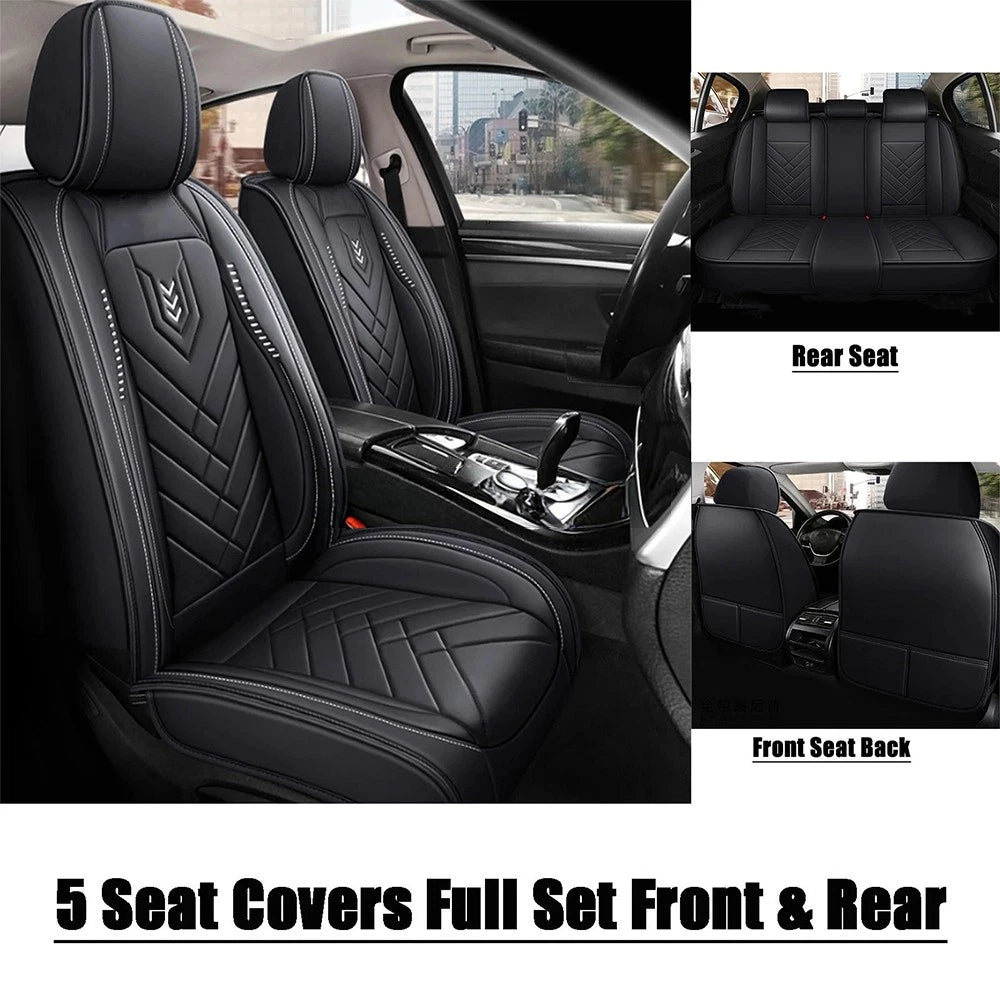 Faux Leather Seat Covers for Honda/Toyota (Set of 5)
