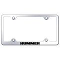 Stainless Steel Wide Body License Plate Frame - Officially Licensed for Hummer