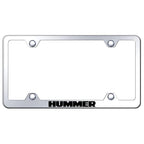 Stainless Steel Wide Body License Plate Frame - Officially Licensed for Hummer