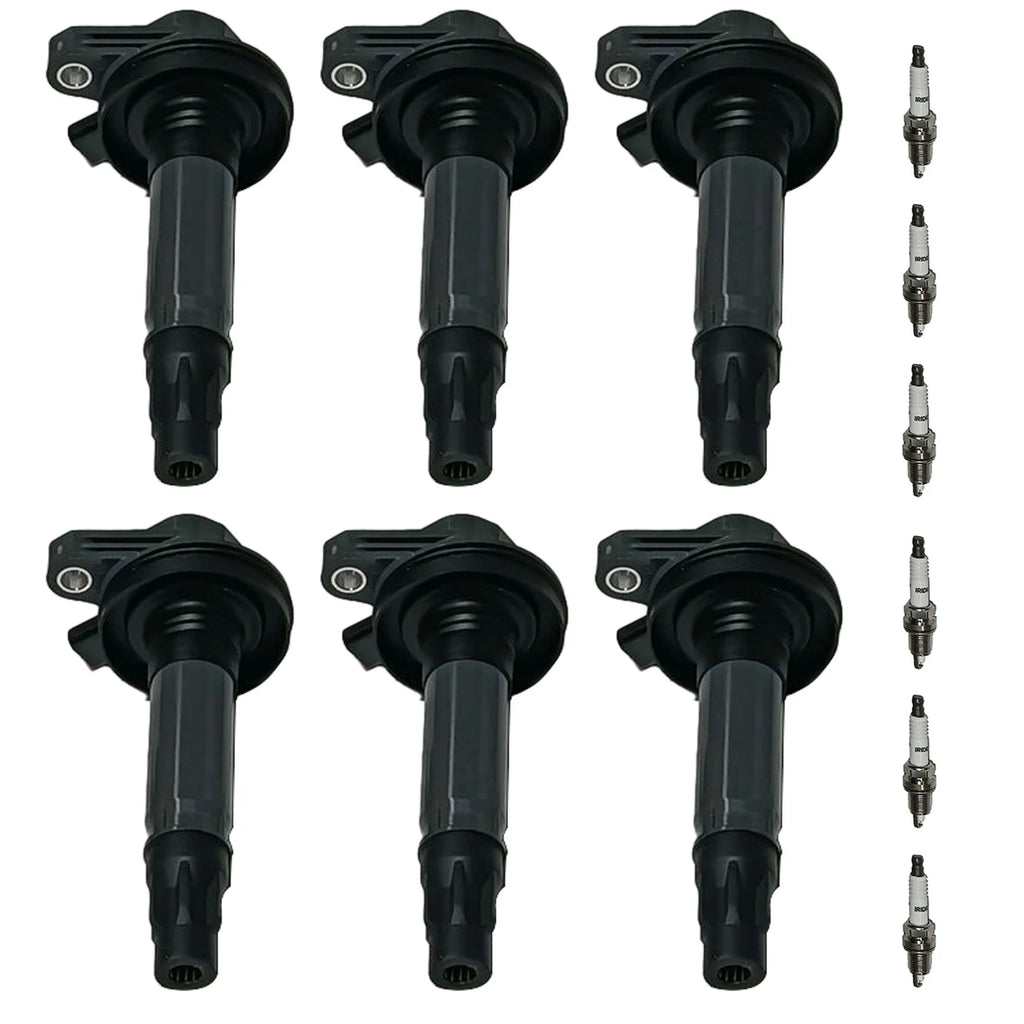 6X Ignition Coil & Spark Plug for Ford Mustang MKX Taurus (2017-2018)