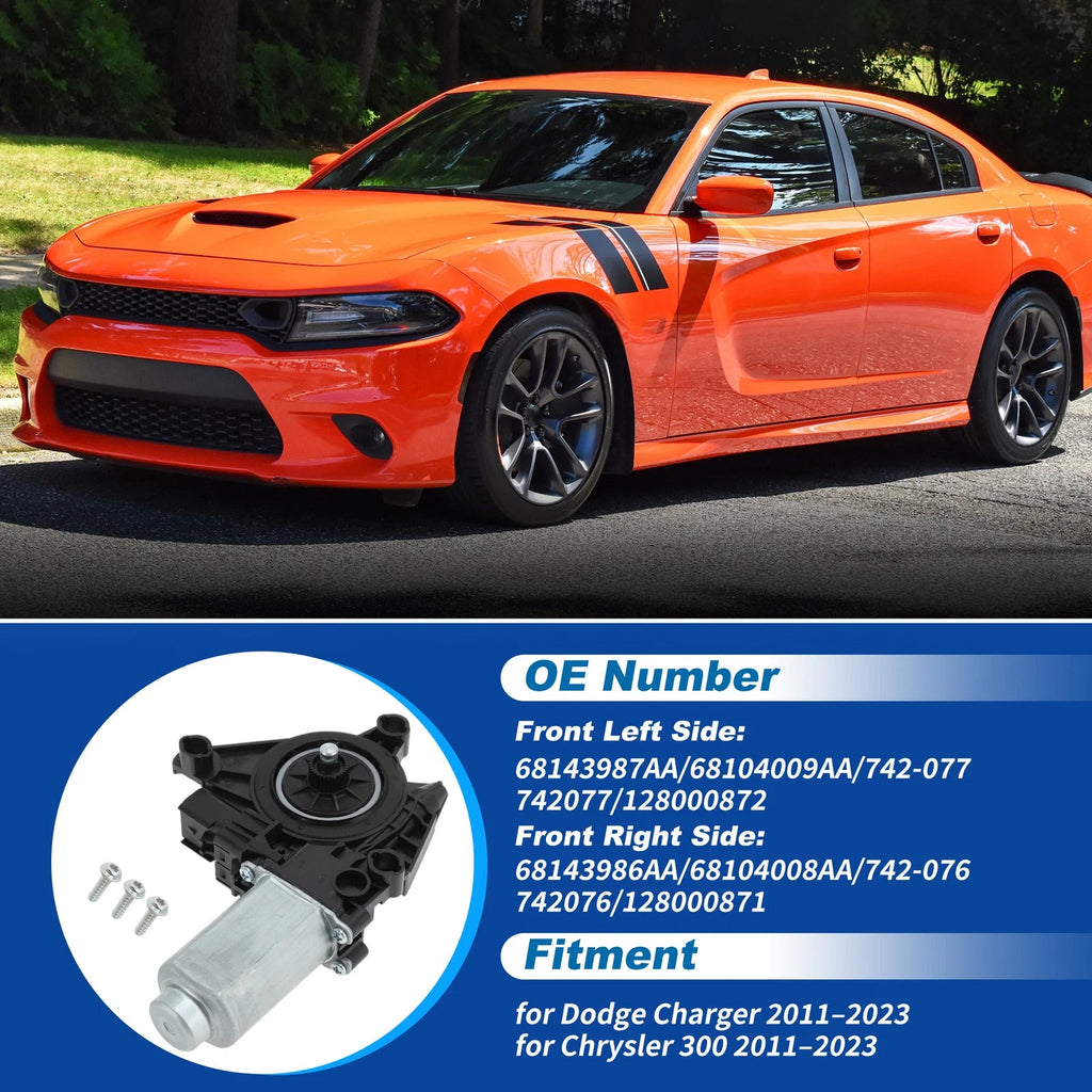 Front Left Window Regulator Motor for Dodge Charger (2011–2023)