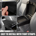 2X Center Console Armrest Pad Cover for Nissan Rogue (2021–2023) Black