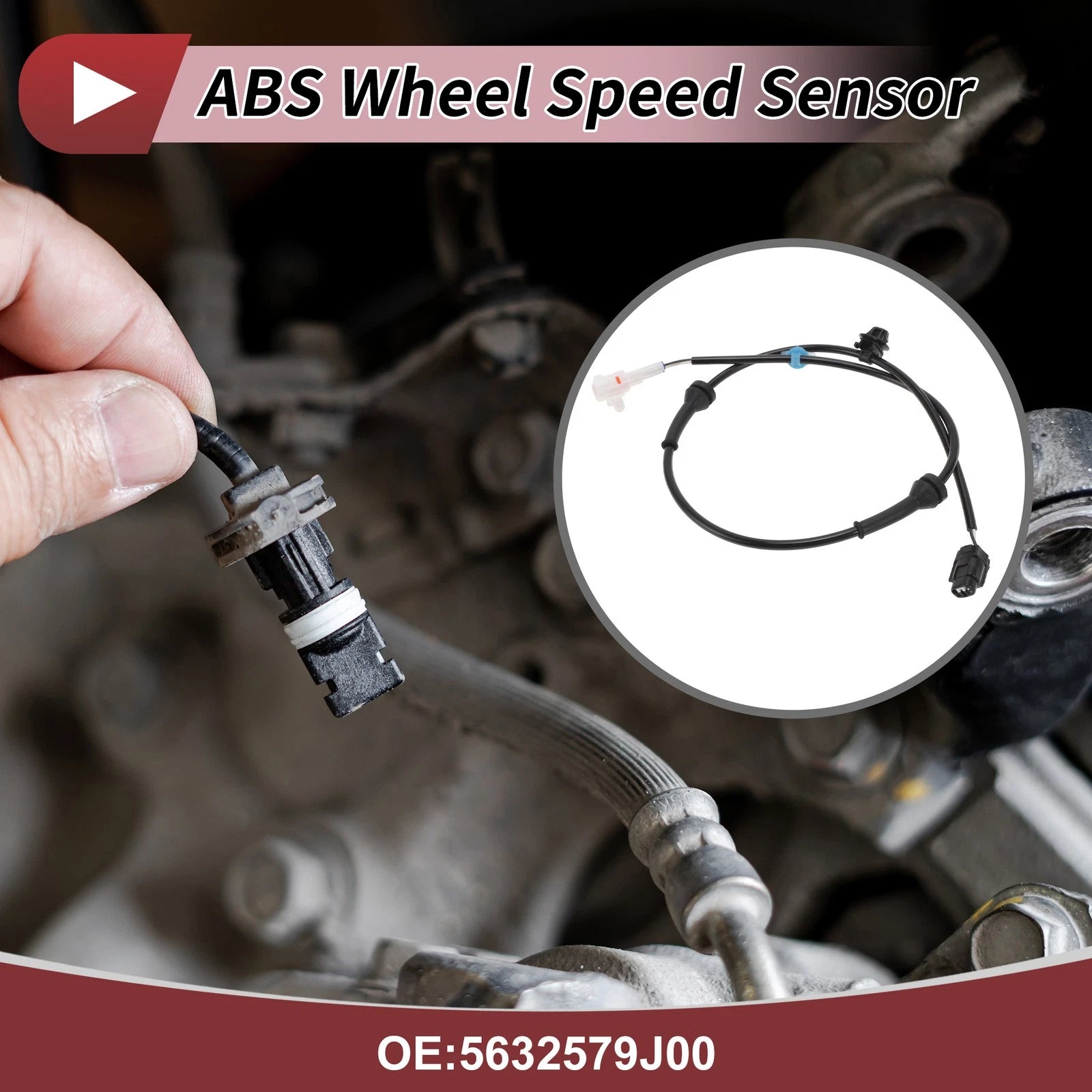 ABS Wheel Speed Sensor No. 5632579J00 for Suzuki SX4 (2007–2014)