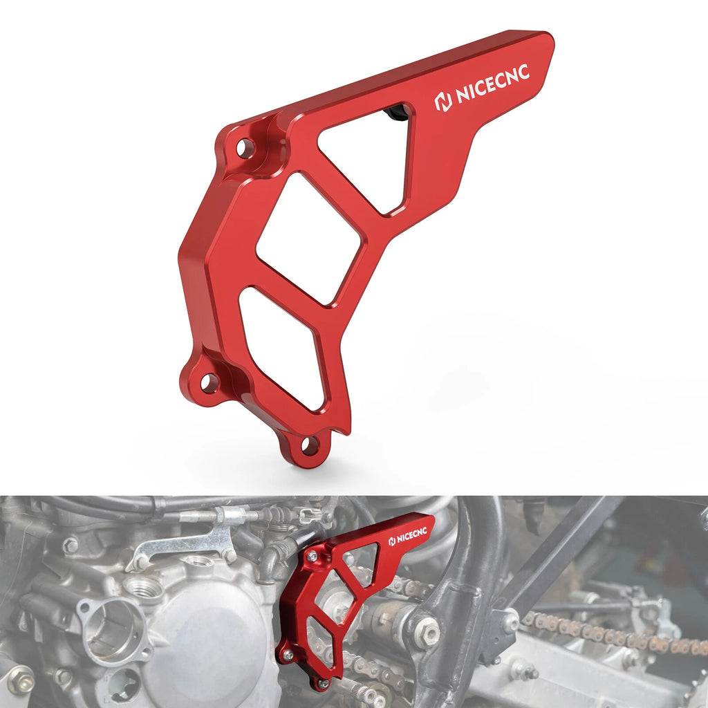 Engine Chain Sprocket Cover Guard for Honda TRX450ER TRX450R (2004–2009) #23810-HP1-600 Red