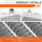 Full Aluminum Core 3-Row Racing Radiator for Jeep Wrangler YJ/TJ (1987–2006)