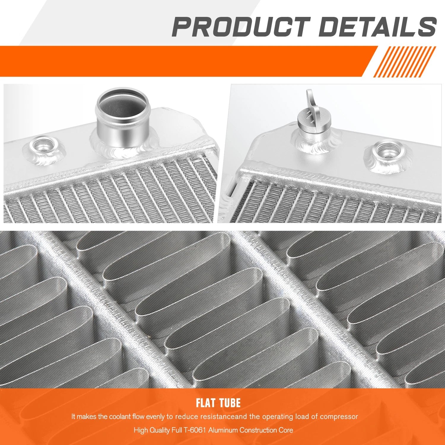 Full Aluminum Core 3-Row Racing Radiator for Jeep Wrangler YJ/TJ (1987–2006)