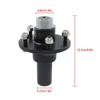 2-Pack Trailer Hub Kit for 5-Lug 4.5" with Round #84 Spindle