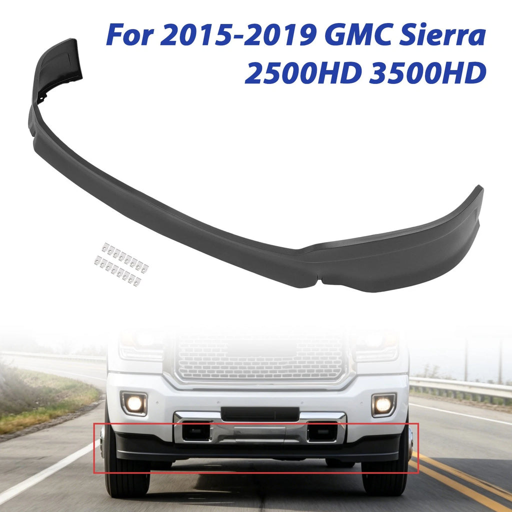 Front Lower Bumper Valance Air Deflector for GMC Sierra 2500HD 3500HD (2015–2019)