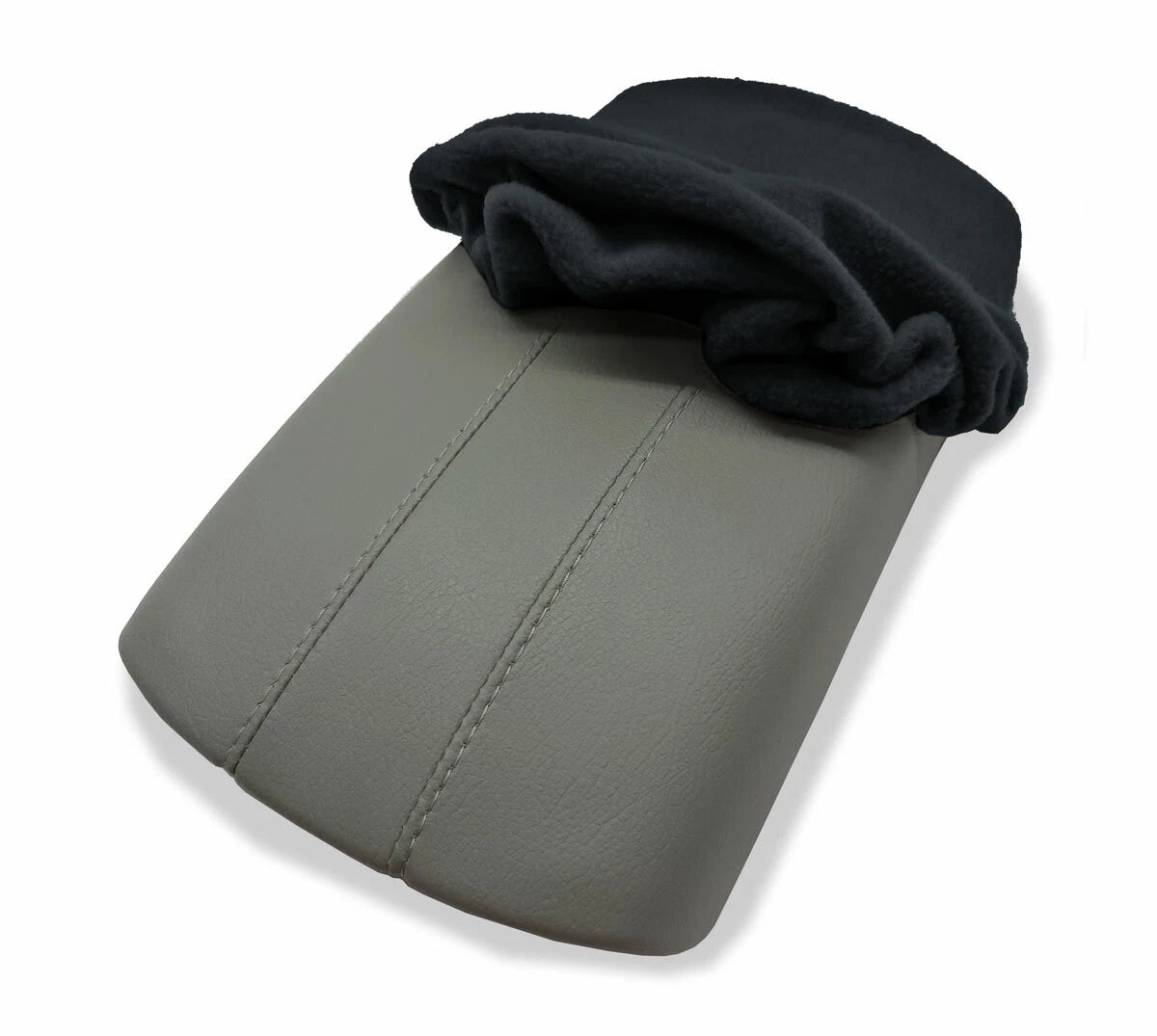 Fleece Console Lid Armrest Cover for Nissan Rogue (2017–2020) Black
