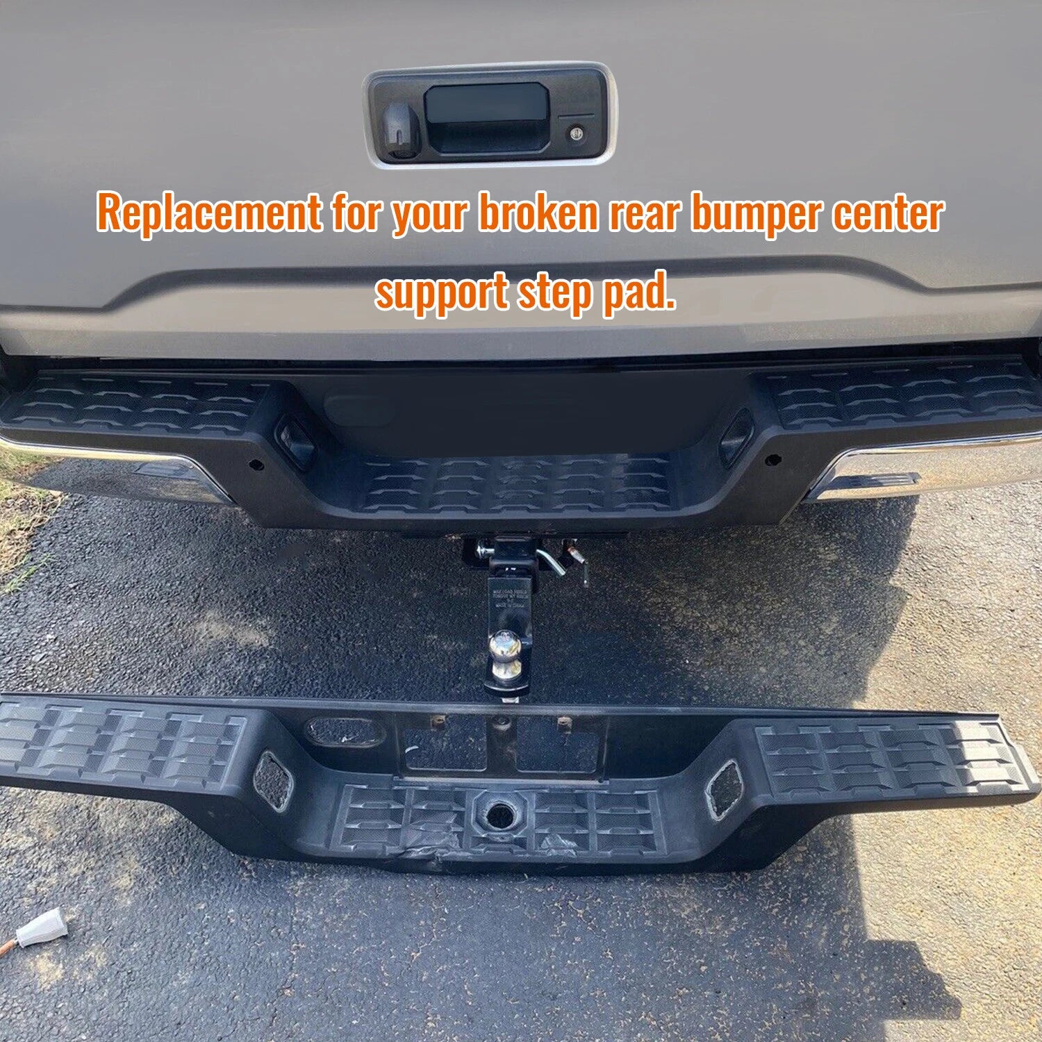 Textured Rear Bumper Support Step Pad for Toyota Tacoma (2016–2023)