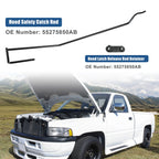 Hood Safety Latch Catch Rod and Retainer Clip Kit for Dodge 1500 2500 (2014–2023)