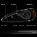 LED DRL for Pontiac Grand Am (1999–2005) Smoked Housing Amber Side Lamp