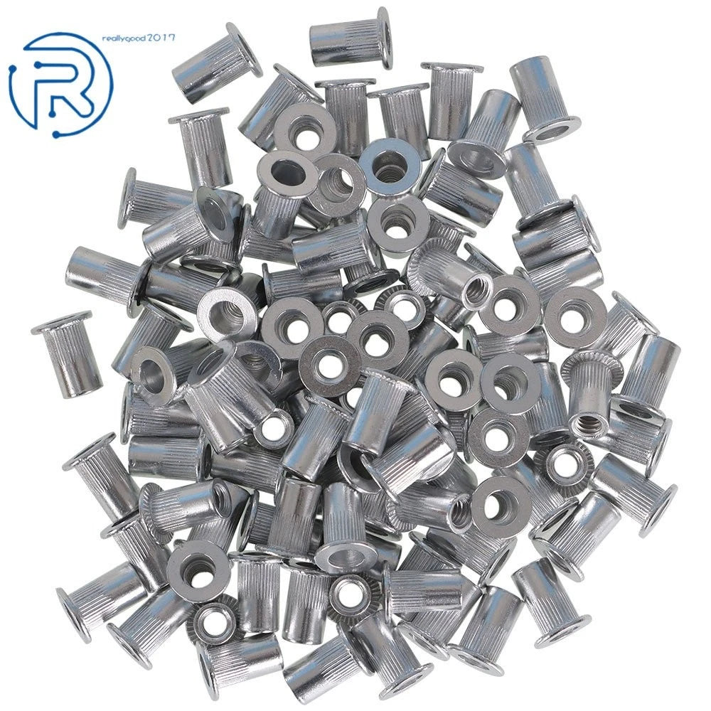 Set of 100 Aluminum Nutserts for Universal Applications