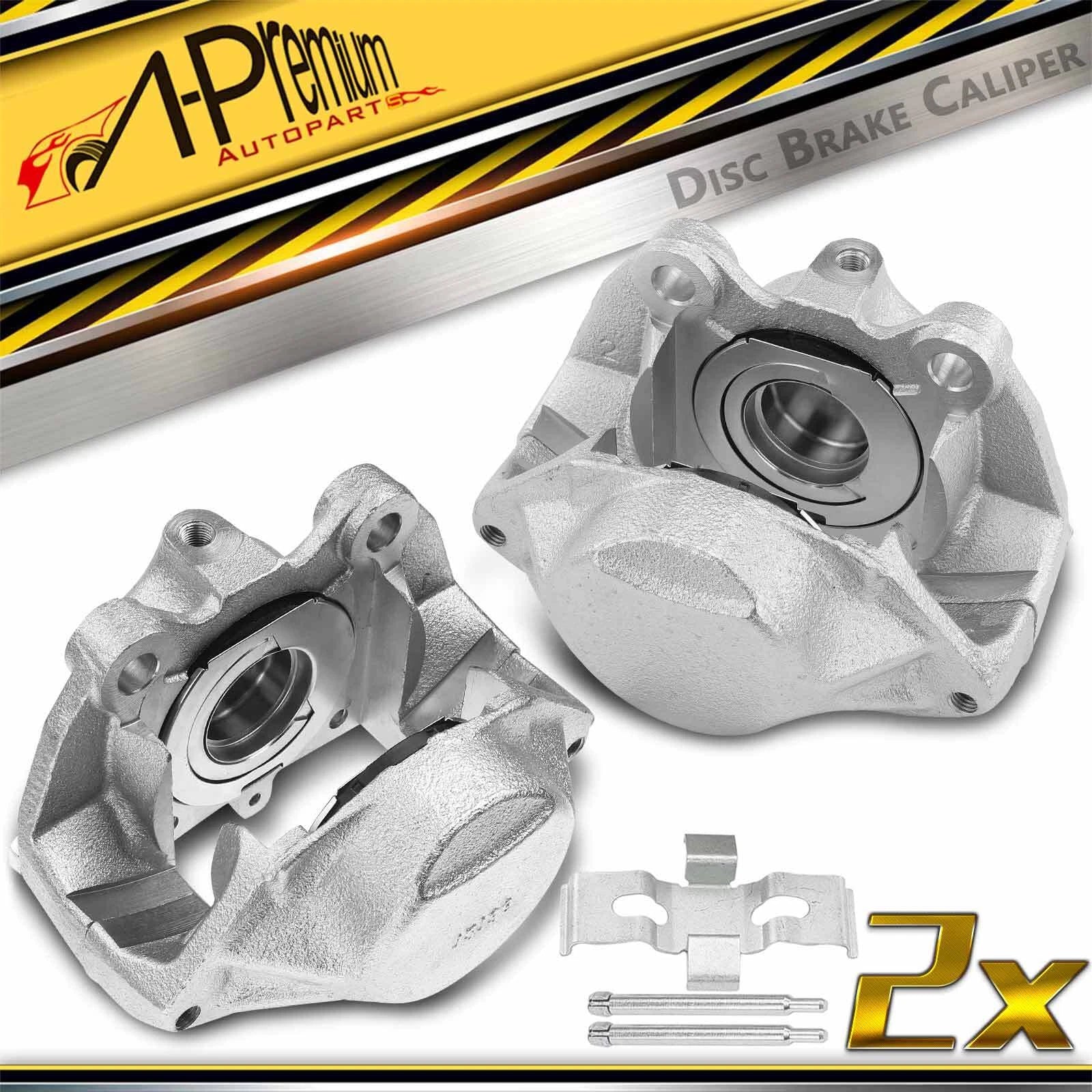 Pair Front Brake Calipers for Mercedes-Benz R107 380SL 450SL 450SLC (1972–1989)